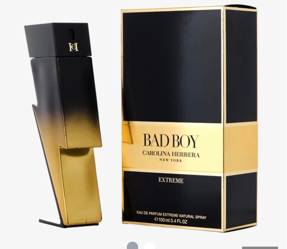 CAROLINA HERRERA CH BAD BOY EXTREME MEN  3.4 OZ  EDP SP