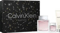 SET CALVIN KLEIN EUPHORIA MEN (3 PC) 3.3 OZ EDT SP / 3.3 OZ AFTER SHAVE BALM / 0.50 EDT SP