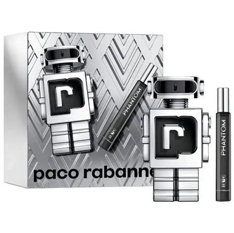 SET PACO RABANNE PHANTOM MEN ( 2 PC ) 3.4 OZ EDT SP / 0.68 OZ EDT SP