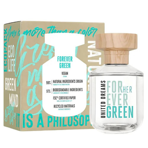 BENETTON LADIES DREAMS FOREVER GREEN WOMEN 2.7 OZ EDT SP