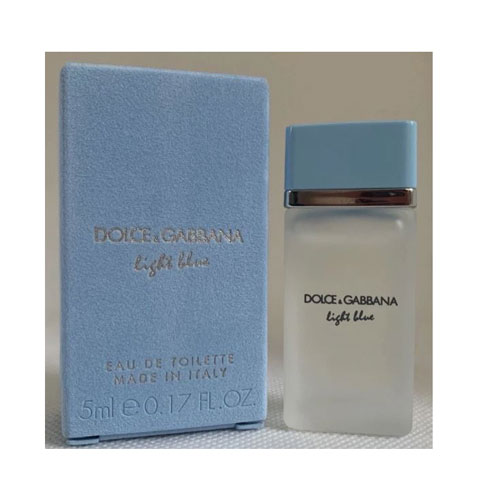 MINI DOLCE & GABBANA NIB 2025 LIGTH BLUE WOMEN 0.17 OZ EDT SP