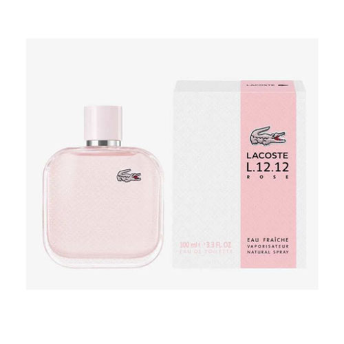 LACOSTE L.12.12 ROSE EAU FRAICHE WOMEN  3.4 OZ EDT SP