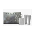 SET AFNAN SUPREMACY SILVER MEN ( 3 PC )3.4 OZ EDP / 3.4 OZ BL / 3.4 OZ SG