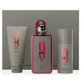 SET AFNAN 9 PM REBEL UNISEX ( 3 PC ) 3.4 OZ EDP SP / 5.0 OZ SG / 5.0 OZ  DEO
