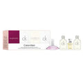 MINI SET CALVIN KLEIN  (4 PC )  2x 0.34 OZ EDT M / 0.17 OZ ETERNITY  / 0.13 EUPHORIA W