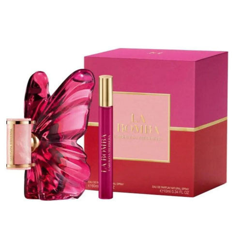 SET CAROLINA  HERRERA CH LA BOMBA  WOMEN ( 2 PC ) 2.7 OZ EDP SP /0.34 EDP SP