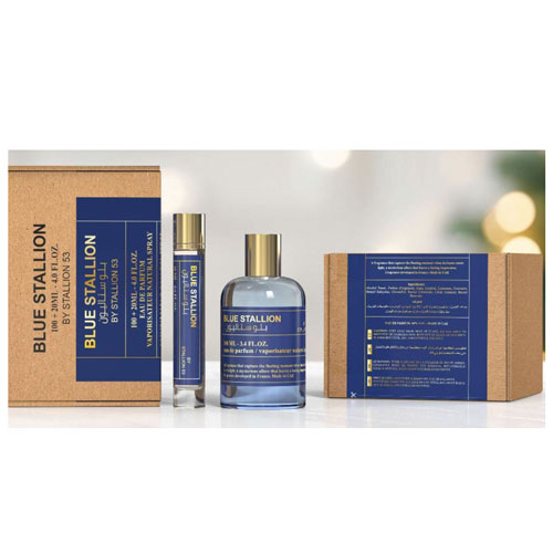SET EMPER BLUE STALLION MEN ( 2 PC ) 3.4 OZ EDP SP /0.6 OZ EDP SP