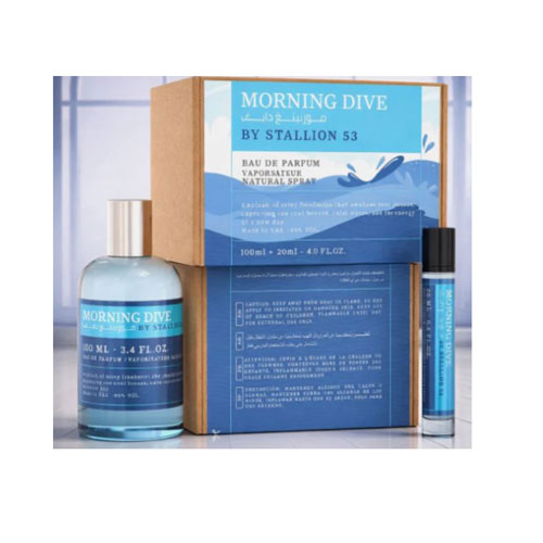 SET EMPER MORNING LIVE BY STALLION 53 UNISEX 3.4 OZ EDP SP /0.68 OZ EDP SP