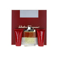 SET SALVATORE FERRAGAMO-F MEN ( 3PC )3.4 OZ EDT SP /2.5 OZ SG / 2.5 OZ A/S BALM