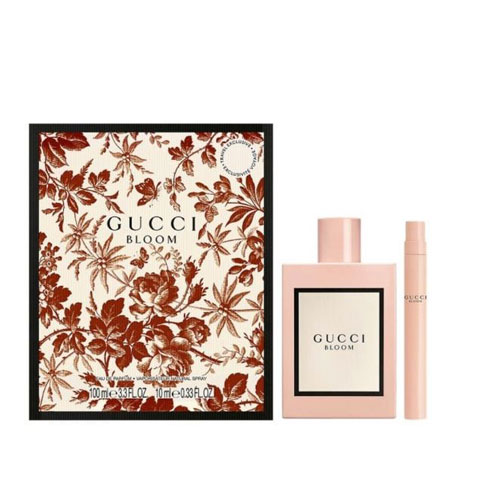 SET GUCCI BLOOM WOMEN ( 2 PC ) 3.3 OZ EDP SP / 0.34 OZ EDP SP