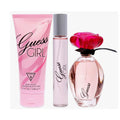 SET GUESS GIRL WOMEN ( 3PC )3.4 OZ EDT SP /6.7 OZ BL /0.50 OZ TRAVEL SP