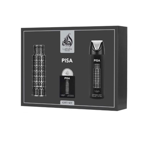 SET LATTAFA PISA MEN ( 3 PC ) 3.4 EDP / 0.68 EDP / PERFUMED SPRAY 6.7 OZ