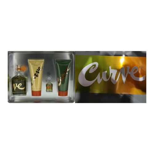 SET LIZ CLAIBORNE CURVE MEN ( 4 PZ )4.2 Oz COLOGNE / 0.25 OZ COLOGNE/ 3.4 Oz AFTERSHAVE/3.4 OZ SG