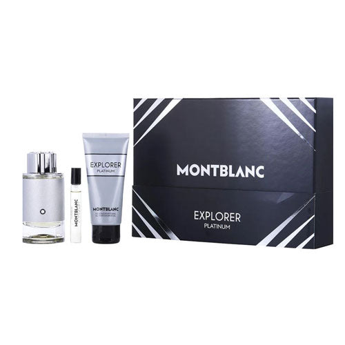 SET MONTBLANC EXPLO PLATINUM MEN ( 3 PC ) 3.4 OZ EDP SP /3.4 OZ SG / 0.25 OZ EDP SP