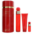 SET PERRY ELLIS 360 RED WOMEN ( 3 PC )3.4 EDP SP  / 3.0 OZ. S/G /  0.25 EDP SP