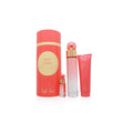 SET PERRY ELLLIS 360 CORAL WOMEN  (3 PC ) 3.4 OZ EDP SP/3.0 OZ SG +MINI