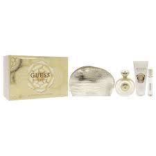 SET GUESS BELLA VITA  WOMEN ( 4 PC ) 3.4 OZ EDP SP / 0.50 OZ TRAVEL /3.4 OZ BL / POUCH